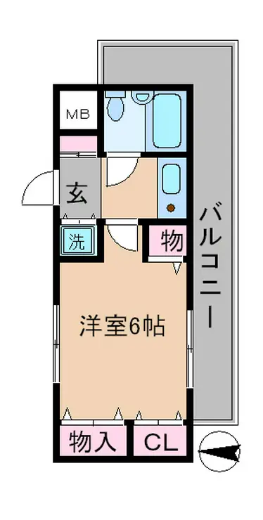 クリオ日吉壱番館 5階階 間取り