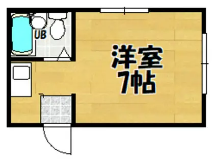 アヴァンザーレ東淀川(ワンルーム/2階)の間取り写真