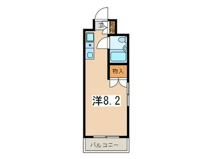小川ビル(ワンルーム/4階)の間取り写真