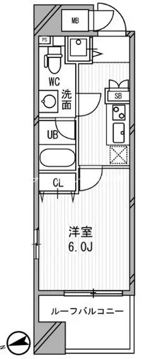 浅草橋レジデンス 11階階 間取り