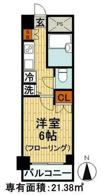 スカイコート文京白山第3 2階階 間取り