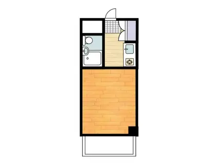 セシーズ武蔵小杉(ワンルーム/4階)の間取り写真