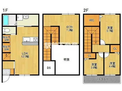 LOFTY SAGA(3LDK/1階)の間取り写真