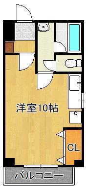 ラフォンテ門司(ワンルーム/3階)の間取り写真