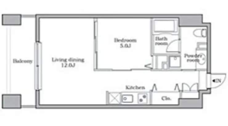 レジディア芝大門2 6階階 間取り