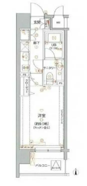 アクロス新宿 7階階 間取り