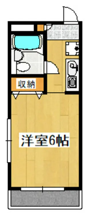 フラワーマンション 1階階 間取り
