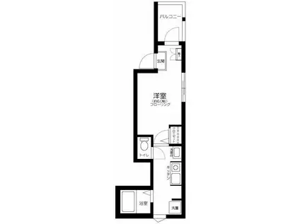 ラルーチェ(1K/1階)の間取り写真