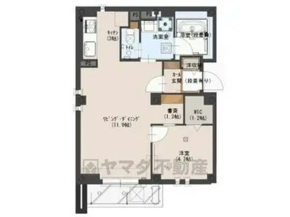 グランシェイド二番町(1LDK/1階)の間取り写真