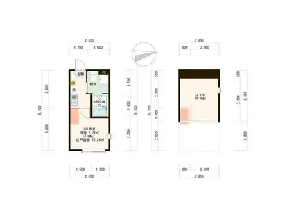 ハーモニーテラス大森東III 階段下物置 IOT BT別 独洗付 100付(ワンルーム/1階)の間取り写真