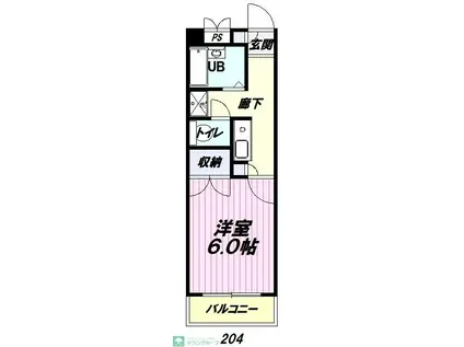 MAISON9 KAMIKITAZAWA(1K/2階)の間取り写真