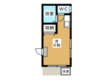 上田ハイム(ワンルーム/1階)の間取り写真