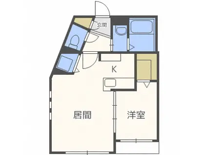 LOTUS大通公園(1LDK/5階)の間取り写真