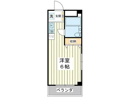 ガーデンハウスI(ワンルーム/3階)の間取り写真