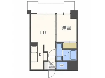 トミイビルNO39(1LDK/7階)の間取り写真