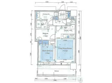 パークシティ中野ザタワー エアーズ(2LDK/22階)の間取り写真