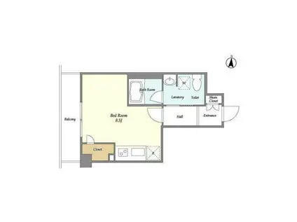 アーバンフォート住吉(ワンルーム/3階)の間取り写真