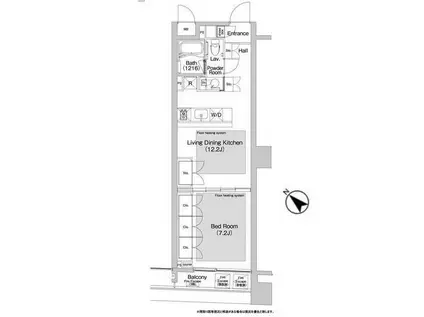 BPRレジデンス渋谷(1LDK/5階)の間取り写真