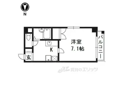 SAA CADDIAN(1K/6階)の間取り写真