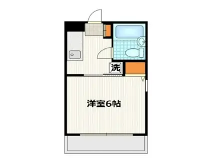 レンツェン御殿山(1K/2階)の間取り写真