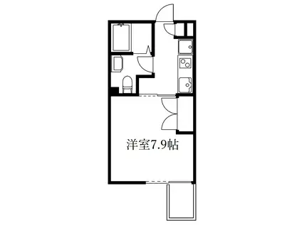 PARK RESIDENCE 西新宿(1K/3階)の間取り写真