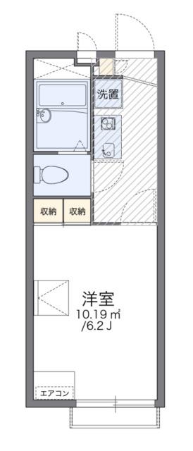 レオパレス輝跡(1K/2階)の間取り写真