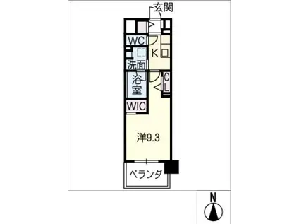 ROOTHILL 10(1K/5階)の間取り写真