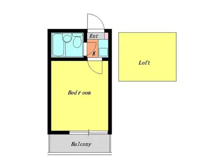 セドルハイム北赤羽(1K/1階)の間取り写真