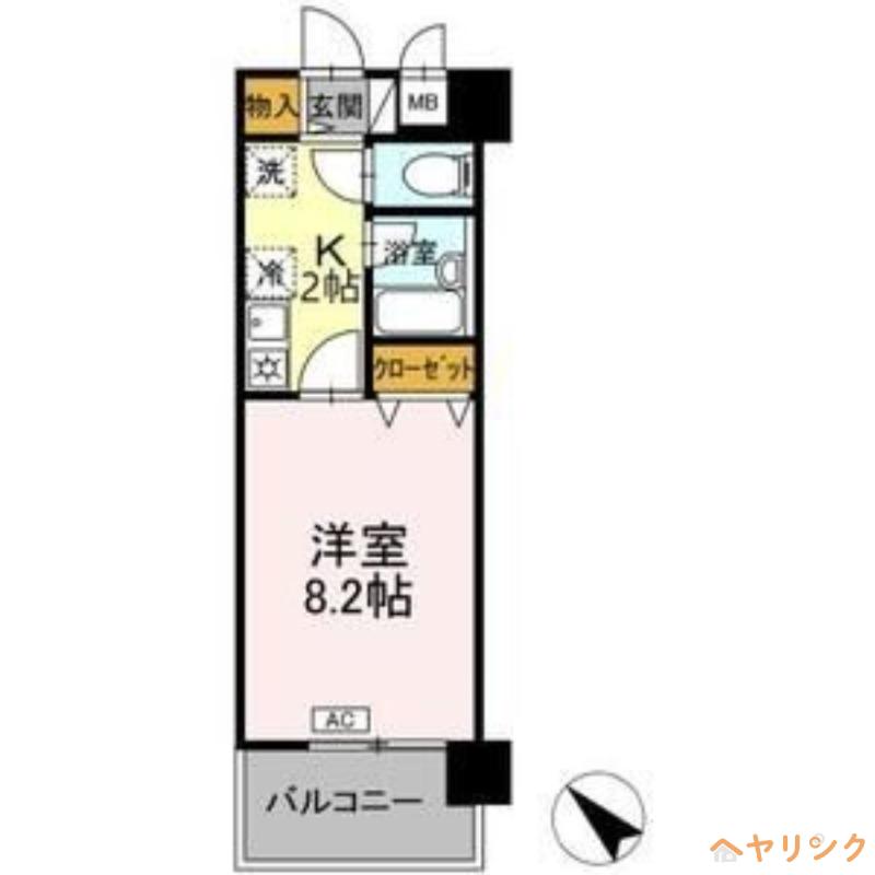 UMEX-7(1K/7階)の間取り写真