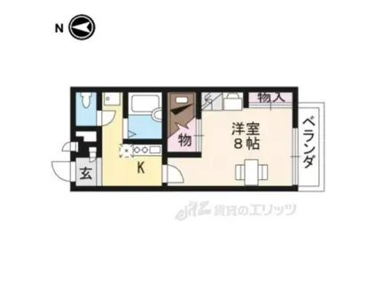 レオパレス司(1K/1階)の間取り写真