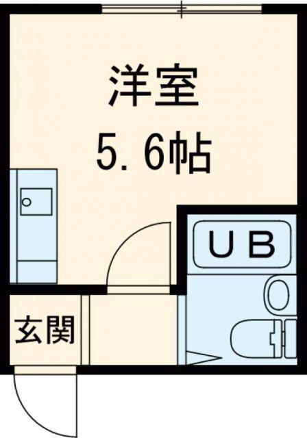 メゾンド・フラッシュ富岡(ワンルーム/4階)の間取り写真
