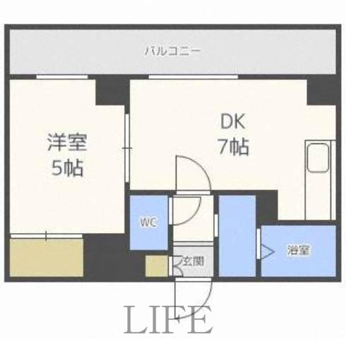 パストラーネ本郷(1DK/9階)の間取り写真