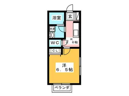 オレンジハウス(1K/2階)の間取り写真