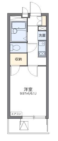 レオパレスリバービレッジ(1K/3階)の間取り写真