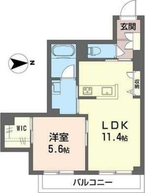 サンワハウス(1LDK/2階)の間取り写真