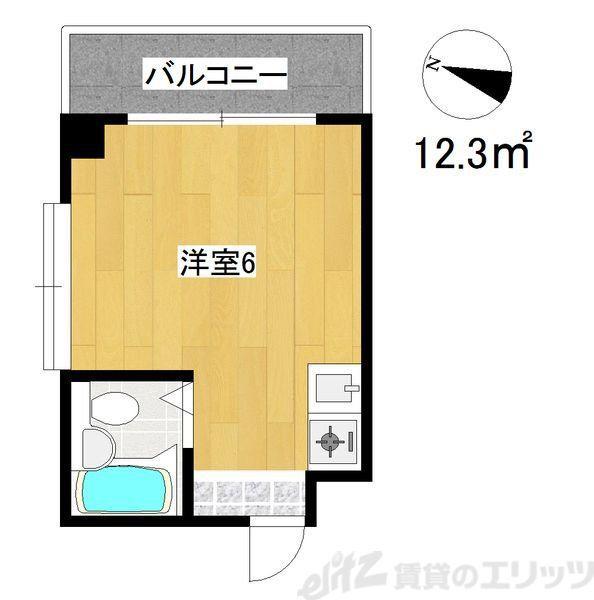 ジオナ柴島III(ワンルーム/4階)の間取り写真