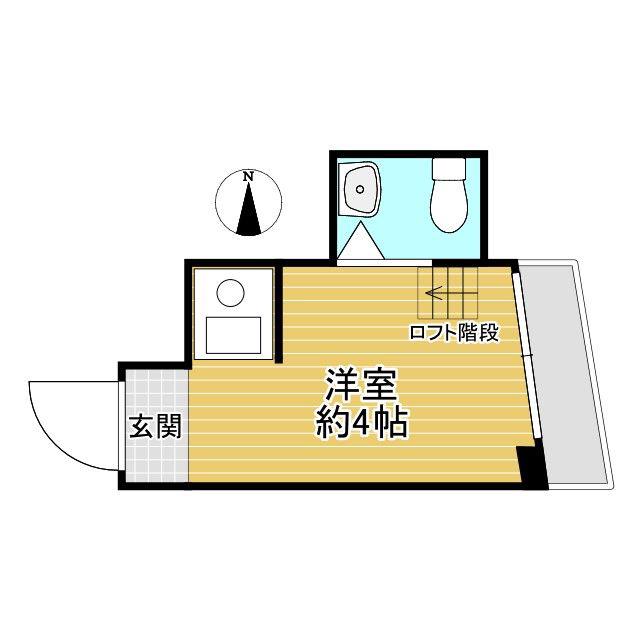 AQUAレジデンス中井(ワンルーム/3階)の間取り写真