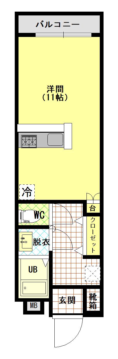 サンマルベージャ(1K/2階)の間取り写真