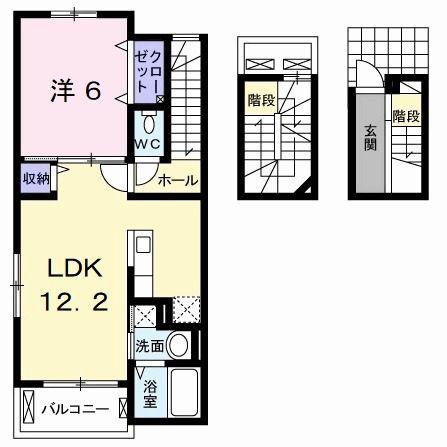 T&AドリームII(1LDK/3階)の間取り写真