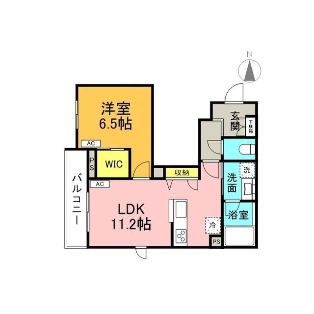 ブリスコート(1LDK/2階)の間取り写真