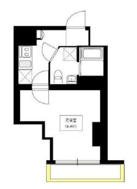 BEL CANTO 浅草蔵前(1K/8階)の間取り写真