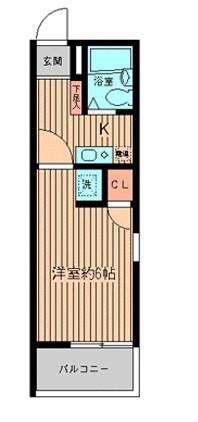 セーフ17(1K/3階)の間取り写真