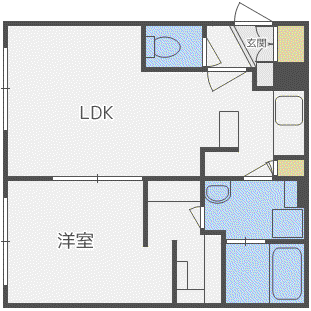 PAS A PAS24(1LDK/4階)の間取り写真