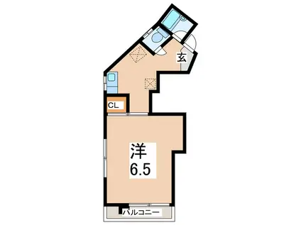 メゾンドK(1K/3階)の間取り写真