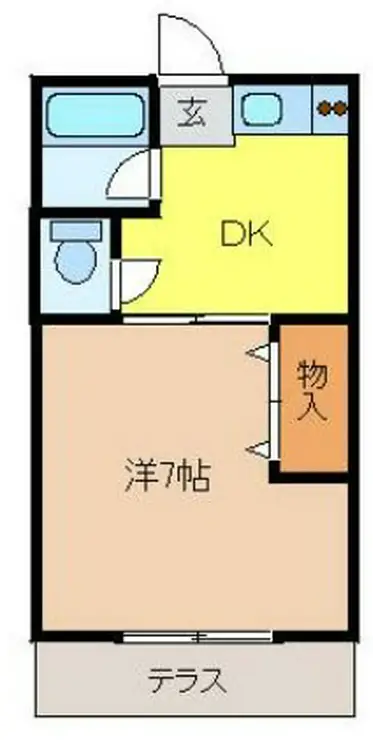 第3ハイツ菊名 1階階 間取り