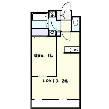 TK BELL HOUSE(1LDK/2階)の間取り写真