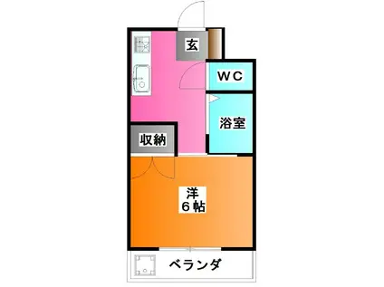 グランドメゾン富田(1K/3階)の間取り写真