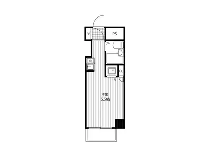 ネオマイム鶴見フルレゾン(ワンルーム/3階)の間取り写真