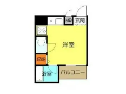 リブハウスハラ(1K/8階)の間取り写真