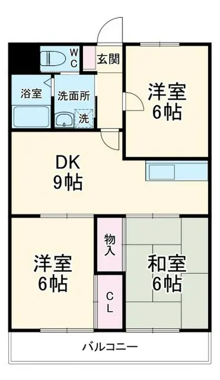 ルシエルクレール 3階階 間取り